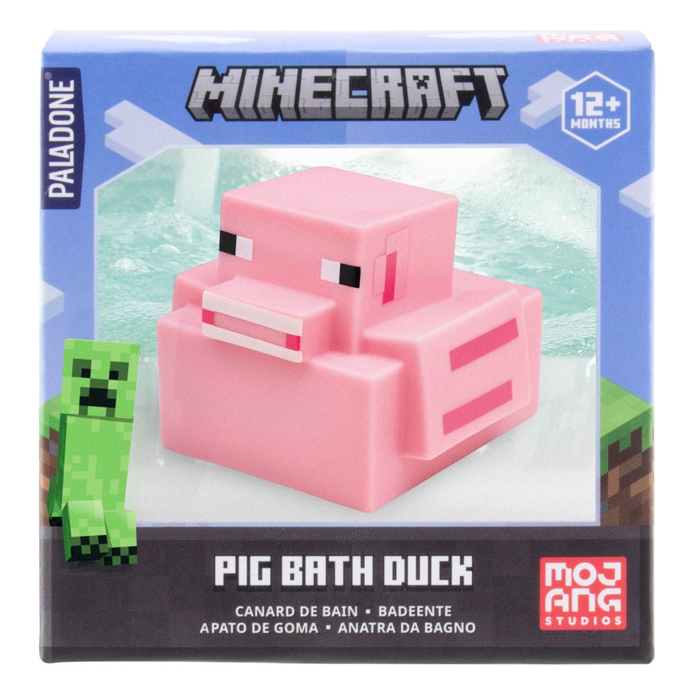 Minecraft Badeente Pig 6 cm   - Versand: 5-7 Tage nach Bestellung