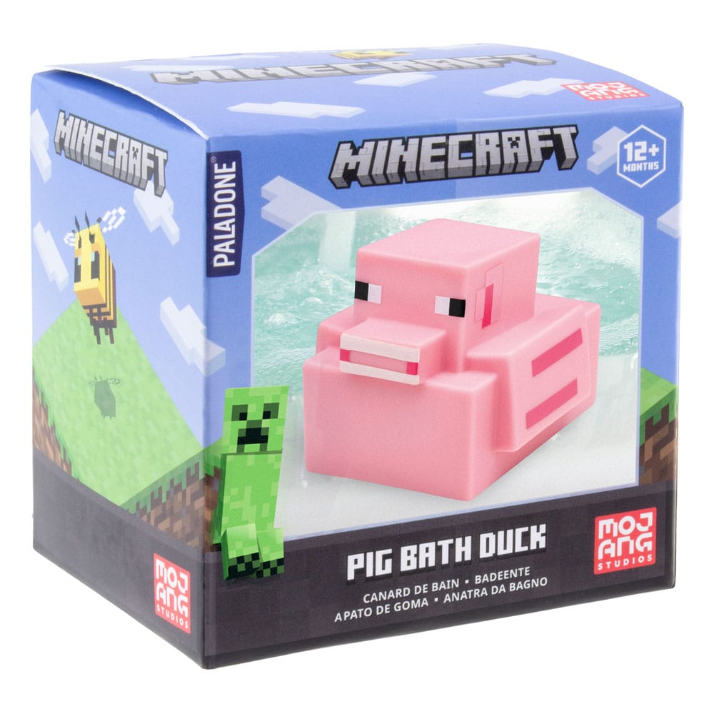 Minecraft Badeente Pig 6 cm   - Versand: 5-7 Tage nach Bestellung
