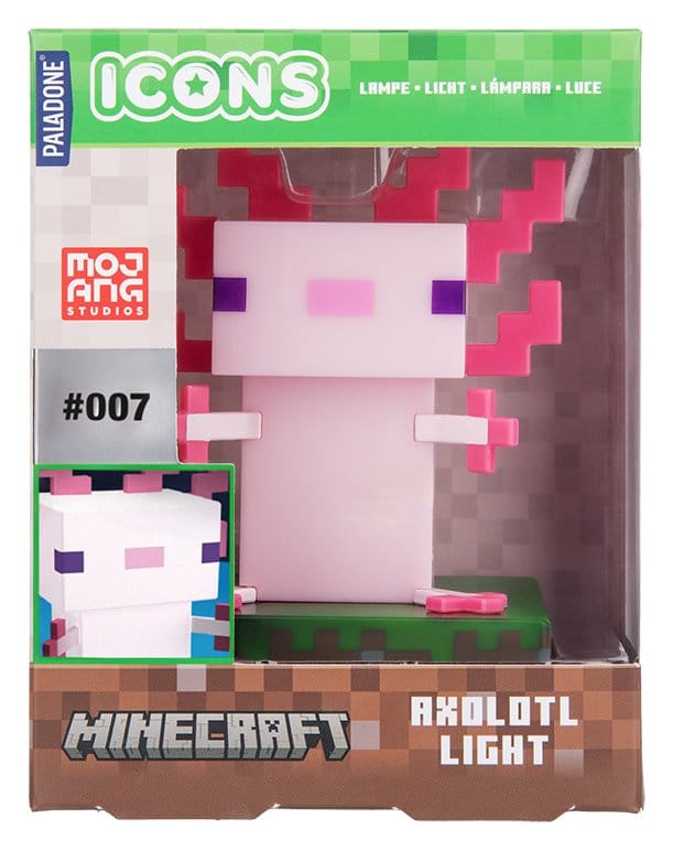 Minecraft Icon Leuchte Axolotl V3 11 cm - Preorder - ETA: 25.01.2027