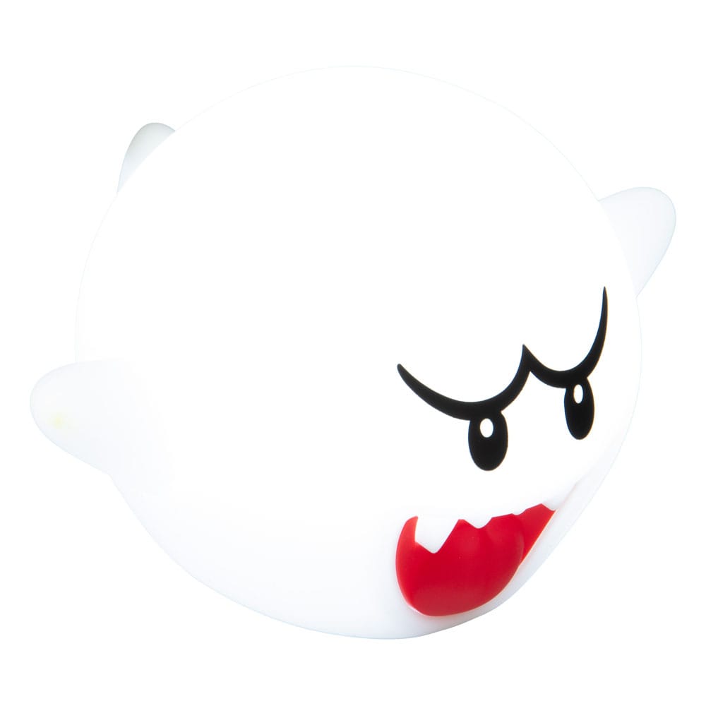 Super Mario Squishy Glo Silikon-Leuchte Boo 14 cm     - Versand: 5-7 Tage nach Bestellung