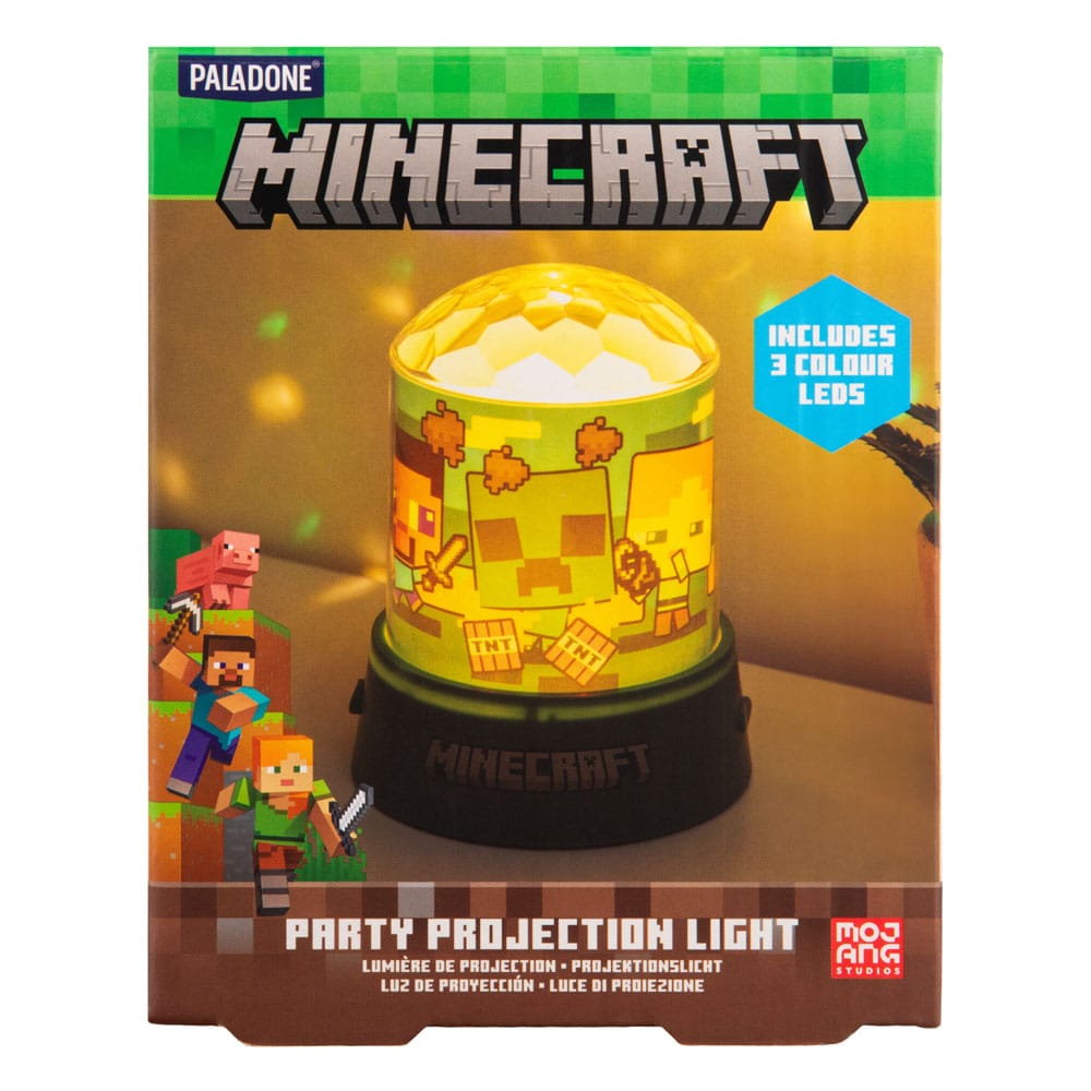 Minecraft Party Projektionsleuchte 13 cm   - Versand: 5-7 Tage nach Bestellung