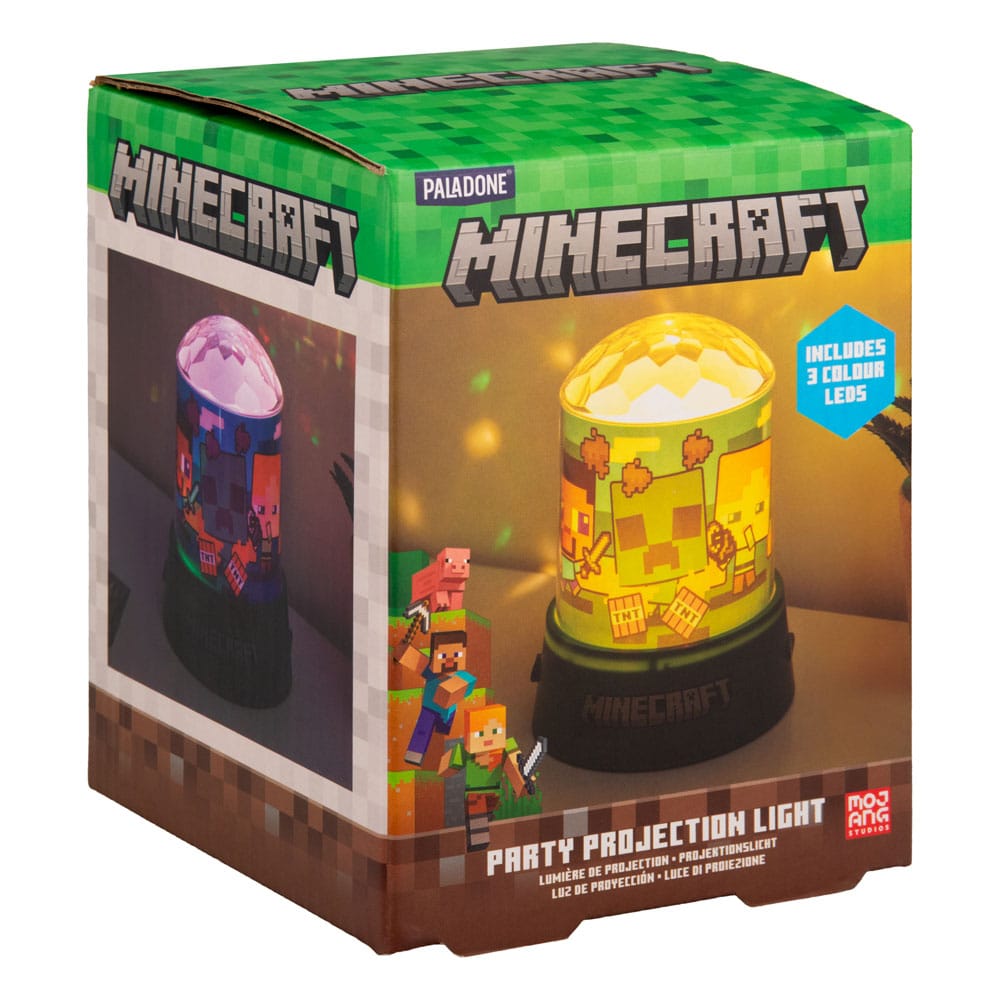 Minecraft Party Projektionsleuchte 13 cm   - Versand: 5-7 Tage nach Bestellung