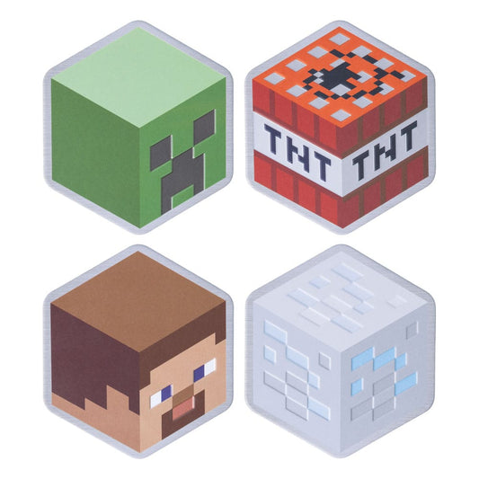 Minecraft Untersetzer 4er-Pack   - Versand: 5-7 Tage nach Bestellung