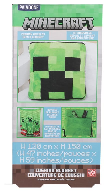 Minecraft Kissen-Decke Creeper 2-in-1 Foldable 150 cm - Preorder - ETA: 25.01.2027