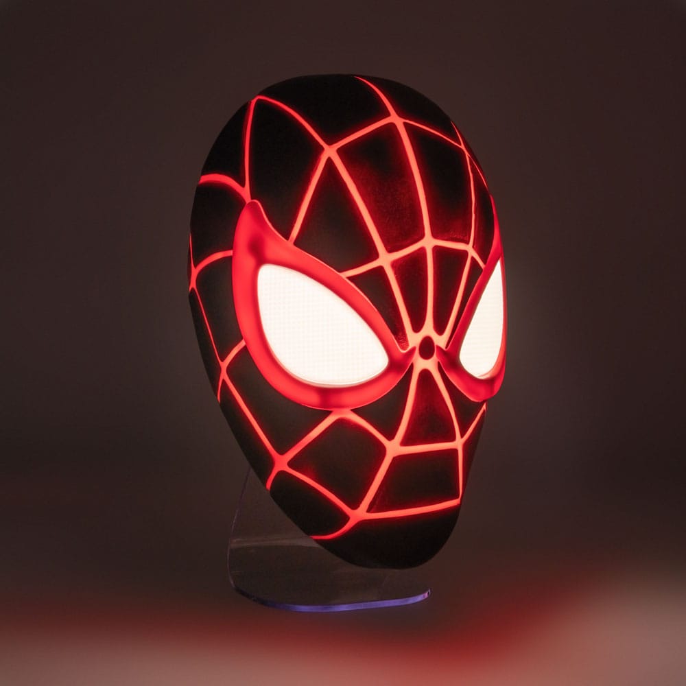 Spider-Man 3D LED Leuchte Miles Morales Mask   - Versand: 5-7 Tage nach Bestellung