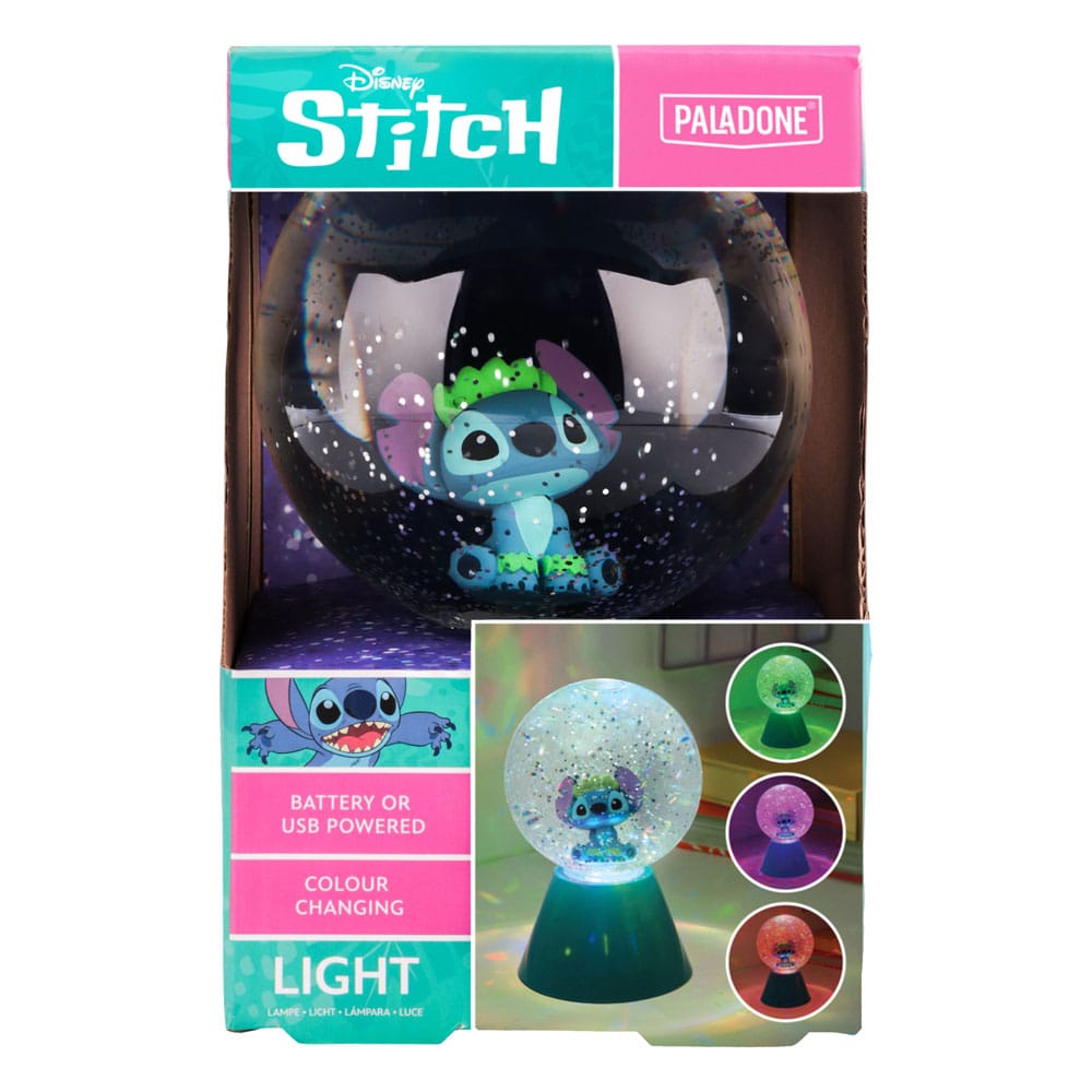 Lilo & Stitch LED-Lampe Stitch Glitter Ball 17 cm - Versand: 7 Tage nach Bestellung