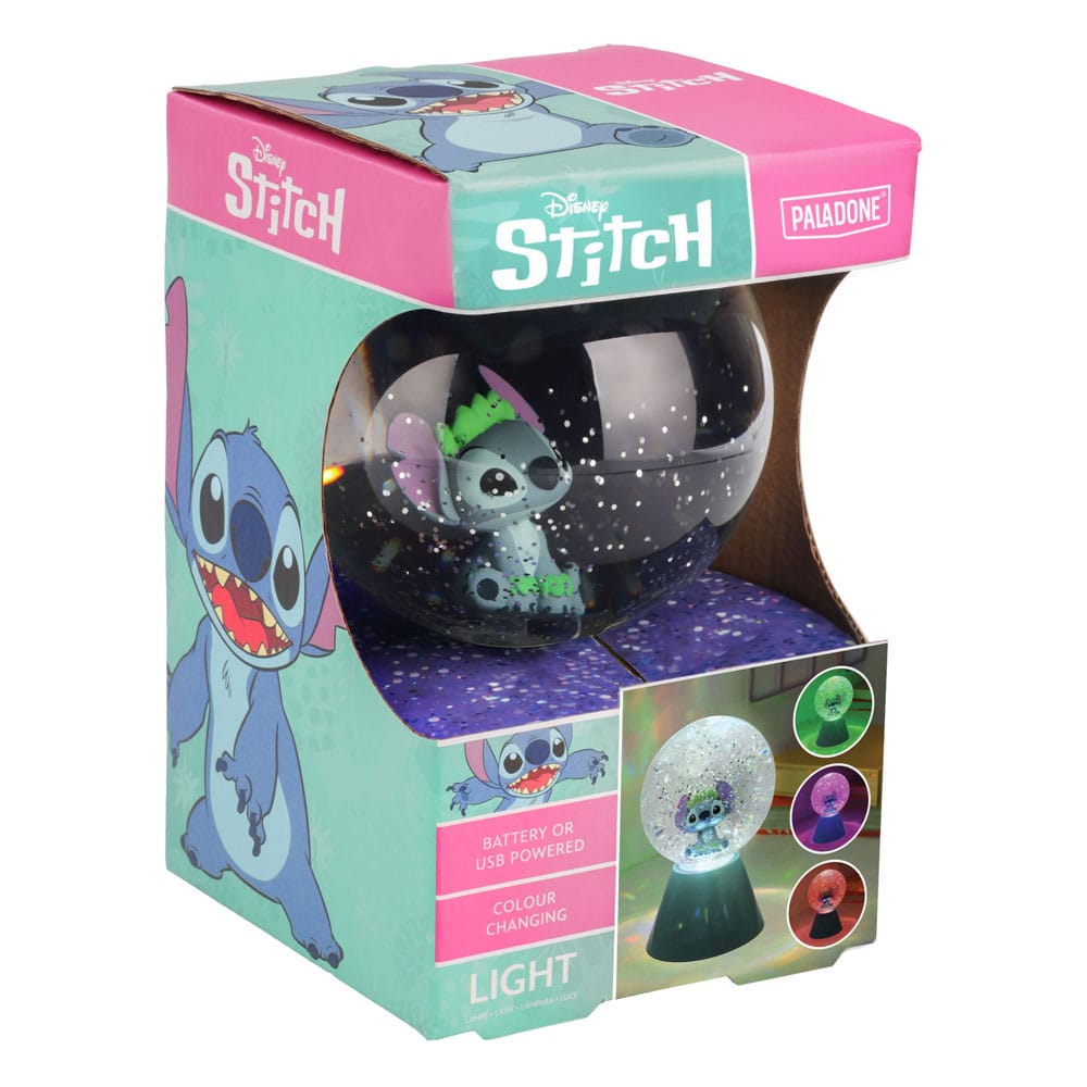 Lilo & Stitch LED-Lampe Stitch Glitter Ball 17 cm - Versand: 7 Tage nach Bestellung