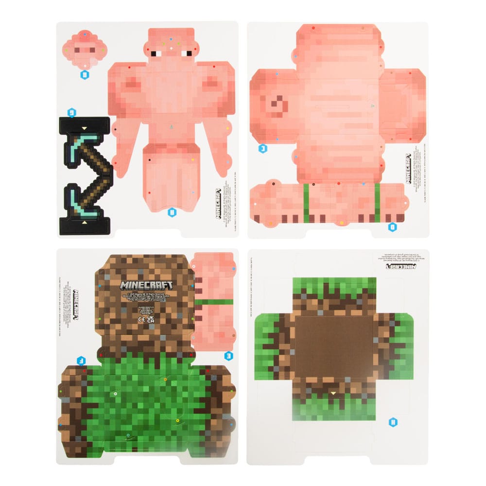 Minecraft Build Your Own Spardose Schwein   - Versand: 5-7 Tage nach Bestellung