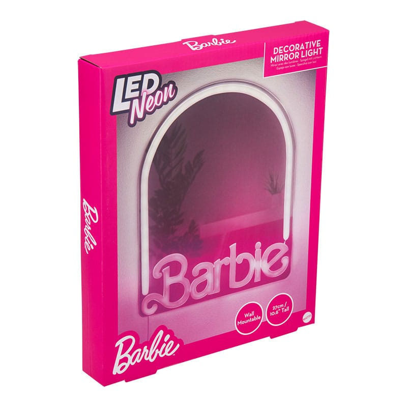 Barbie Wand-Spiegel Neon 27 cm   - Versand: 7 Tage nach Bestellung