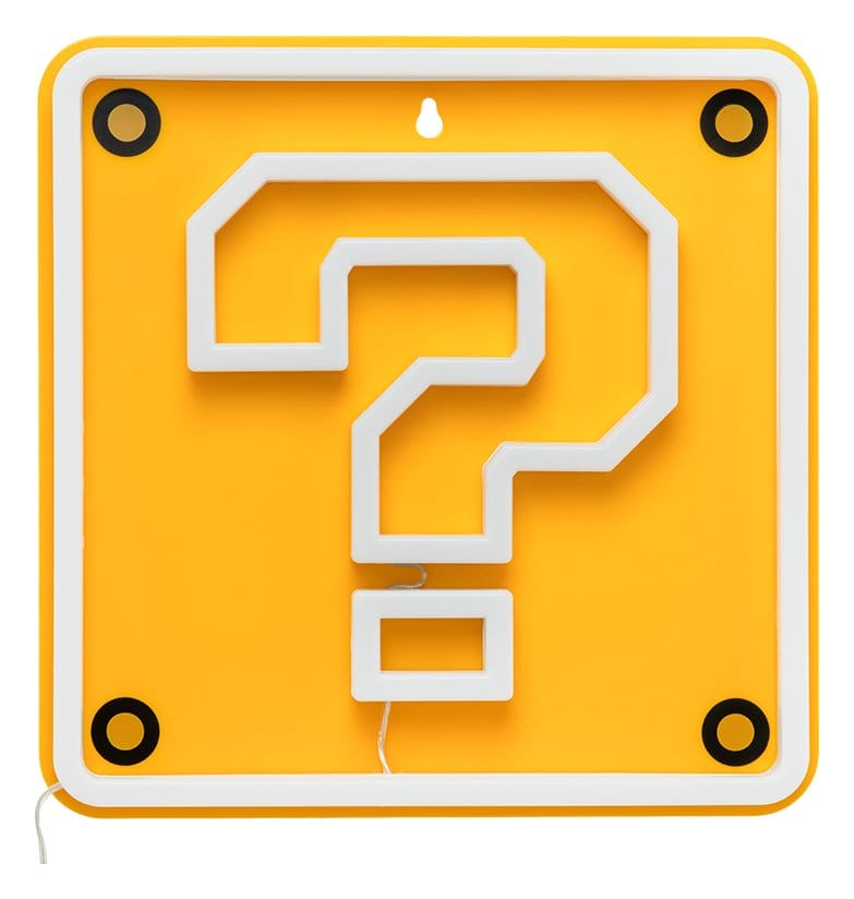 Super Mario LED Neon Wandleuchte Question Block 24 x 24 cm - Preorder - ETA: 25.08.2026