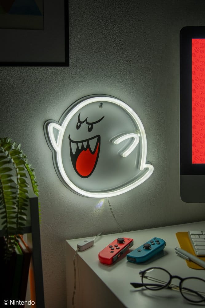 Super Mario LED Neon Wandleuchte Boo 23 x 23 cm - Preorder - ETA: 25.08.2026