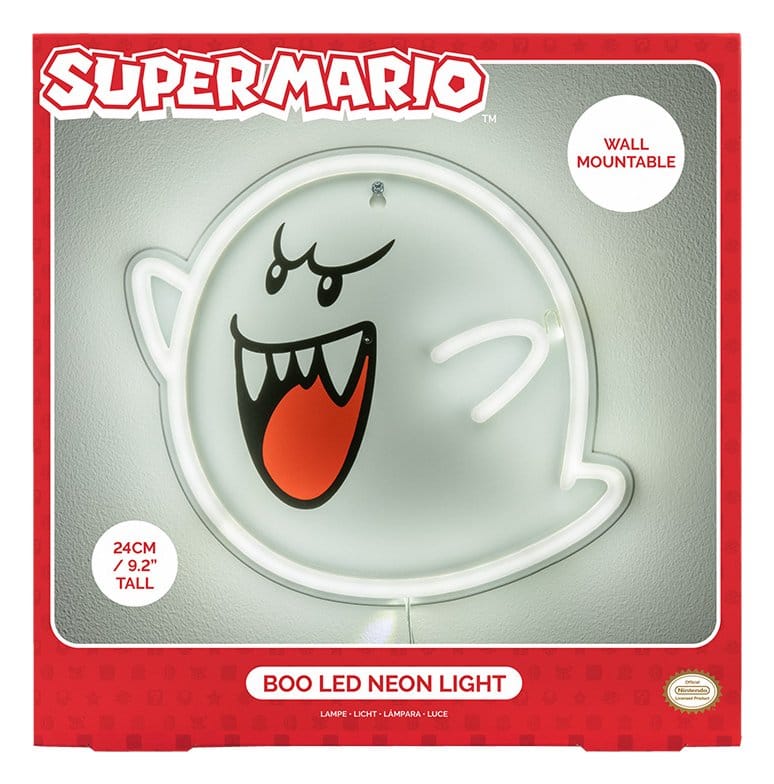 Super Mario LED Neon Wandleuchte Boo 23 x 23 cm - Preorder - ETA: 25.08.2026