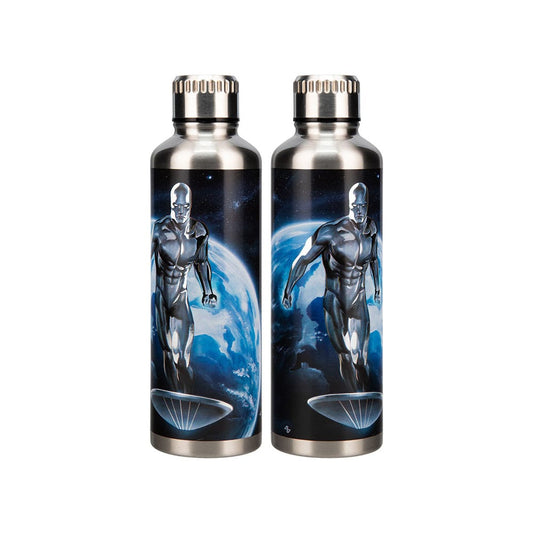 Fantastic Four Metal Trinkflasche Silver Surfer    - Versand: 5-7 Tage nach Bestellung
