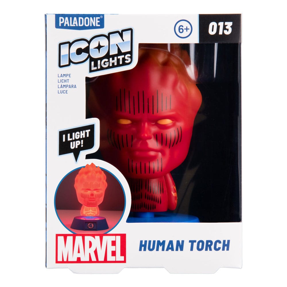Fantastic Four Icons Leuchte Human Torch 11 cm   - Versand: 7 Tage nach Bestellung