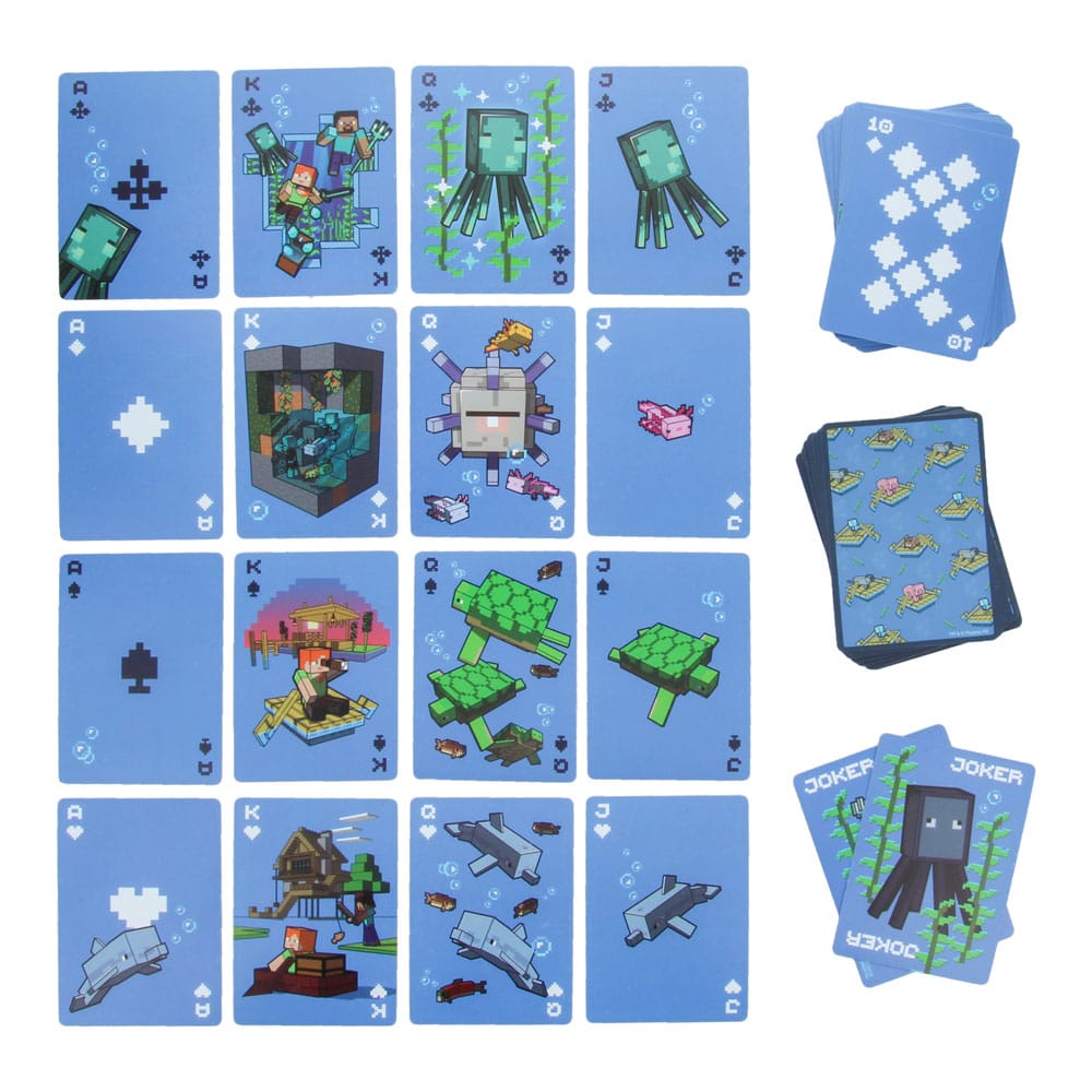 Minecraft Spielkarten Waterproof  - Versand: 5-7 Tage nach Bestellung