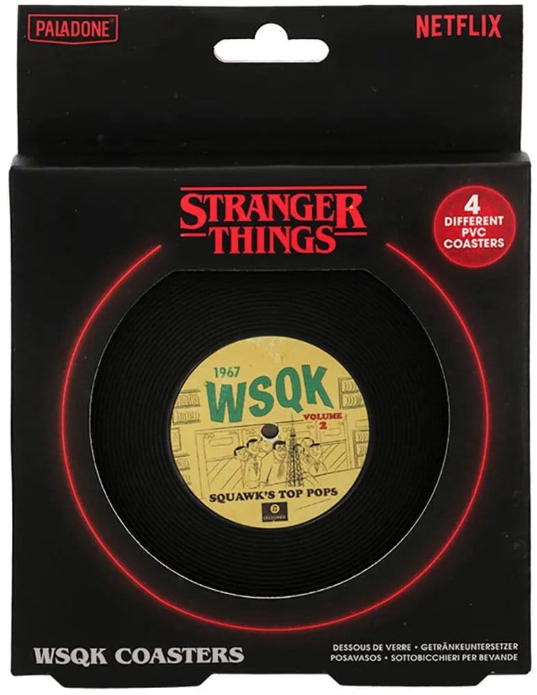 Stranger Things 5 Untersetzer WSQK 4er-Pack  - Versand: 7 Tage nach Bestellung