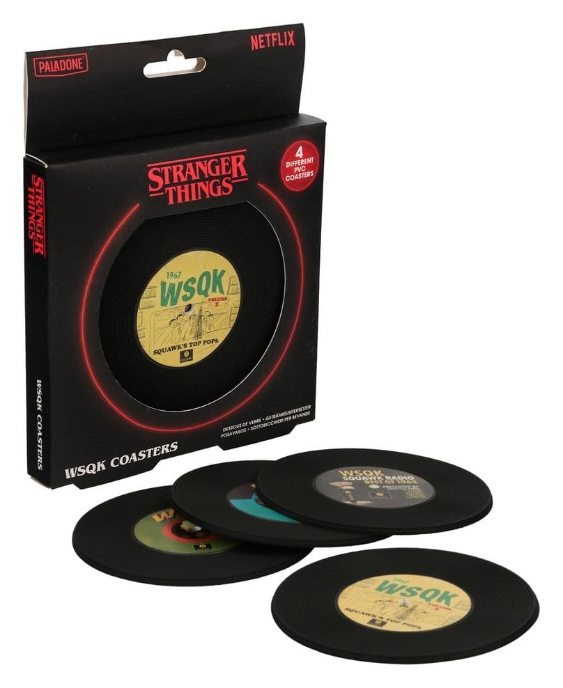 Stranger Things 5 Untersetzer WSQK 4er-Pack  - Versand: 7 Tage nach Bestellung