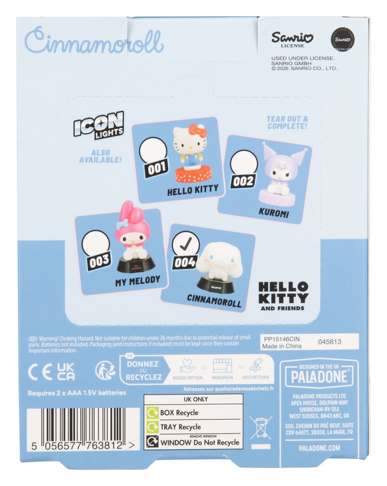 Sanrio Icon Leuchte Cinnamoroll 9 cm - Preorder - ETA: 25.08.2026