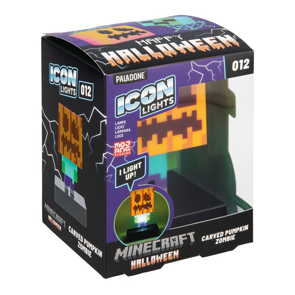 Minecraft Icons Leuchte Zombie Jack O Lantern 10 cm  - Versand: 5-7 Tage nach Bestellung