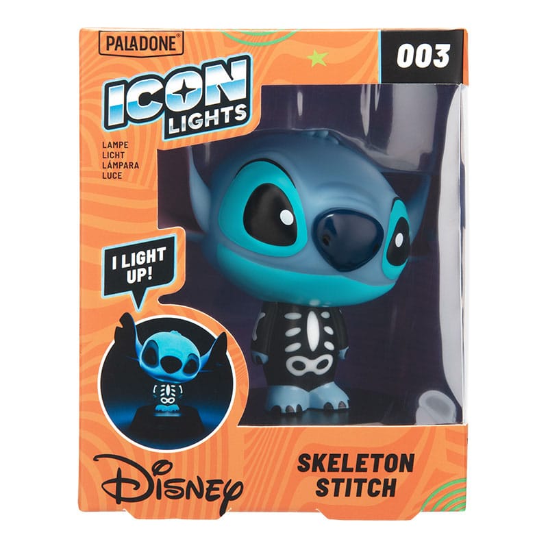 Lilo & Stitch Skelett Icons Leuchte Stitch 11 cm   - Versand: 7 Tage nach Bestellung