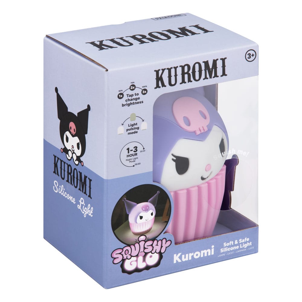 Sanrio Squishy Glo Silikon-Leuchte Kuromi 15 cm       - Versand: 7 Tage nach Bestellung