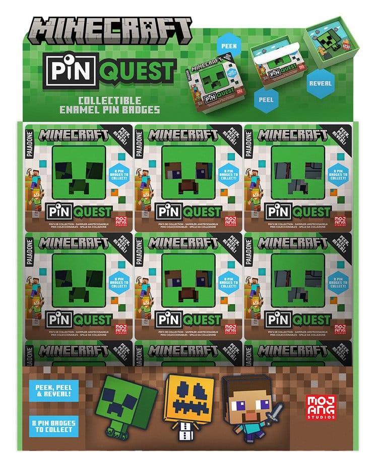 Minecraft Pin Quest Blind Box Sortiment (36) - Preorder - ETA: 09.10.2026