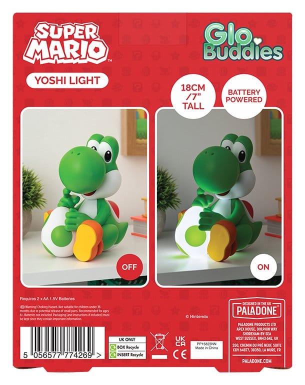 Super Mario GloBuddies Leuchte Yoshi 18 cm - Preorder - ETA: 25.08.2026