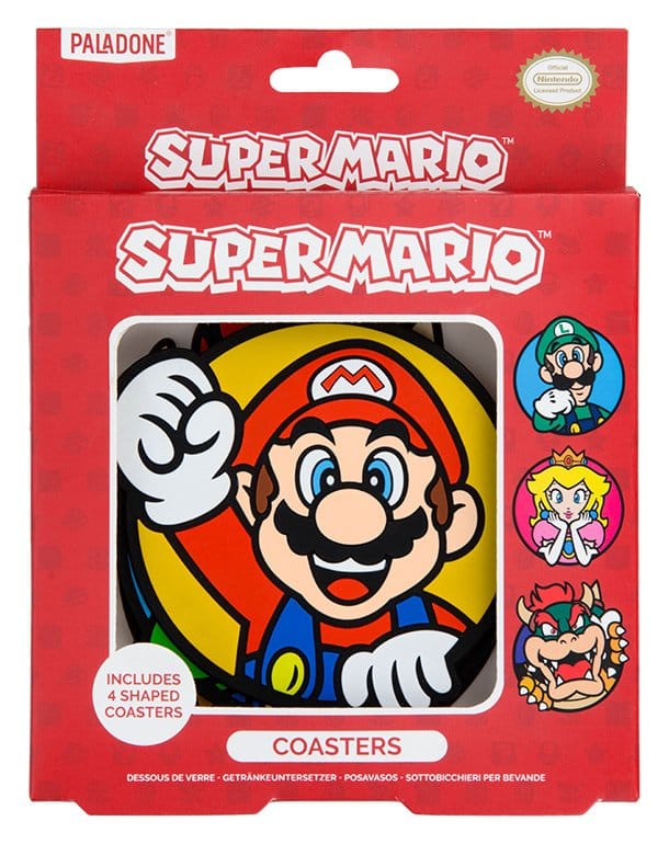 Super Mario Untersetzer 4er-Pack - Preorder - ETA: 25.08.2026