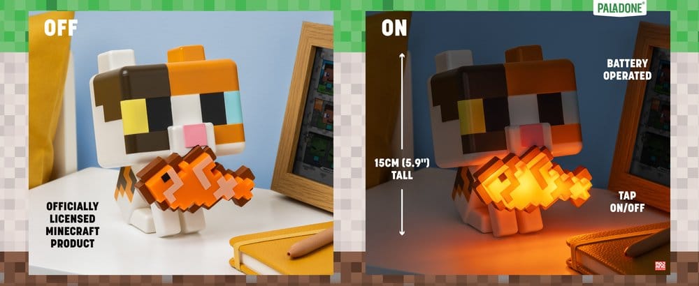 Minecraft GloBuddies Leuchte Cat 15 cm - Preorder - ETA: 25.08.2026