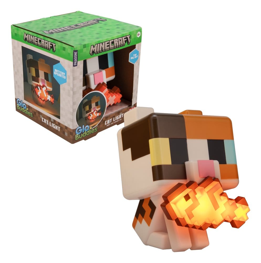 Minecraft GloBuddies Leuchte Cat 15 cm - Preorder - ETA: 25.08.2026
