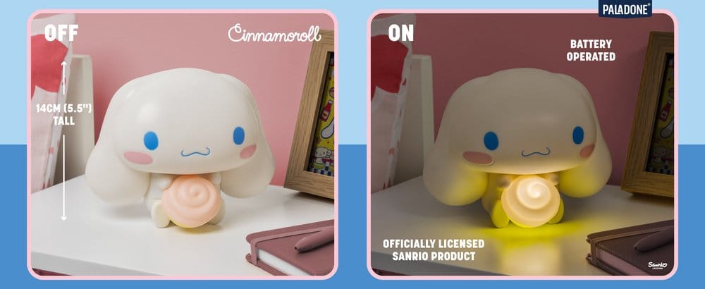 Sanrio GloBuddies Leuchte Cinnamoroll 14 cm - Preorder - ETA: 25.08.2026