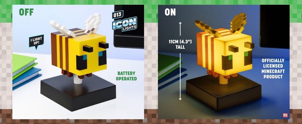 Minecraft Icon Leuchte Bee 11 cm - Preorder - ETA: 25.01.2027