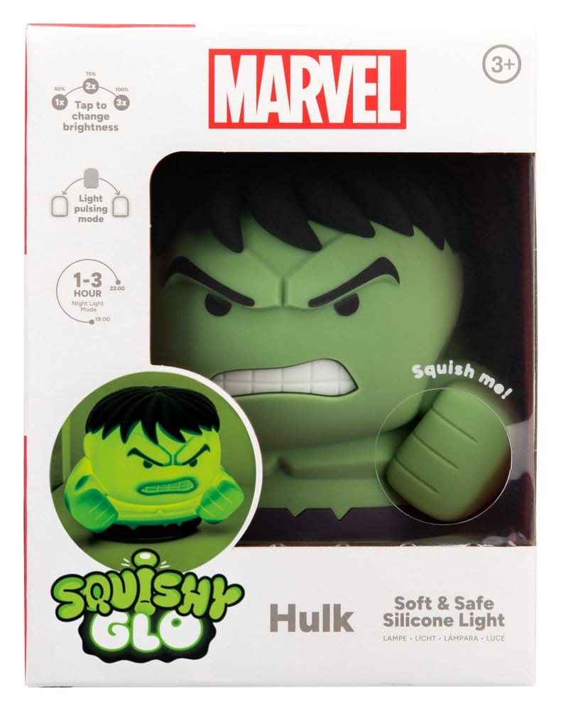 Marvel Universe SquishyGlo Silikon-Leuchte Hulk Rechargeable 15 cm - Preorder - ETA: 25.08.2026
