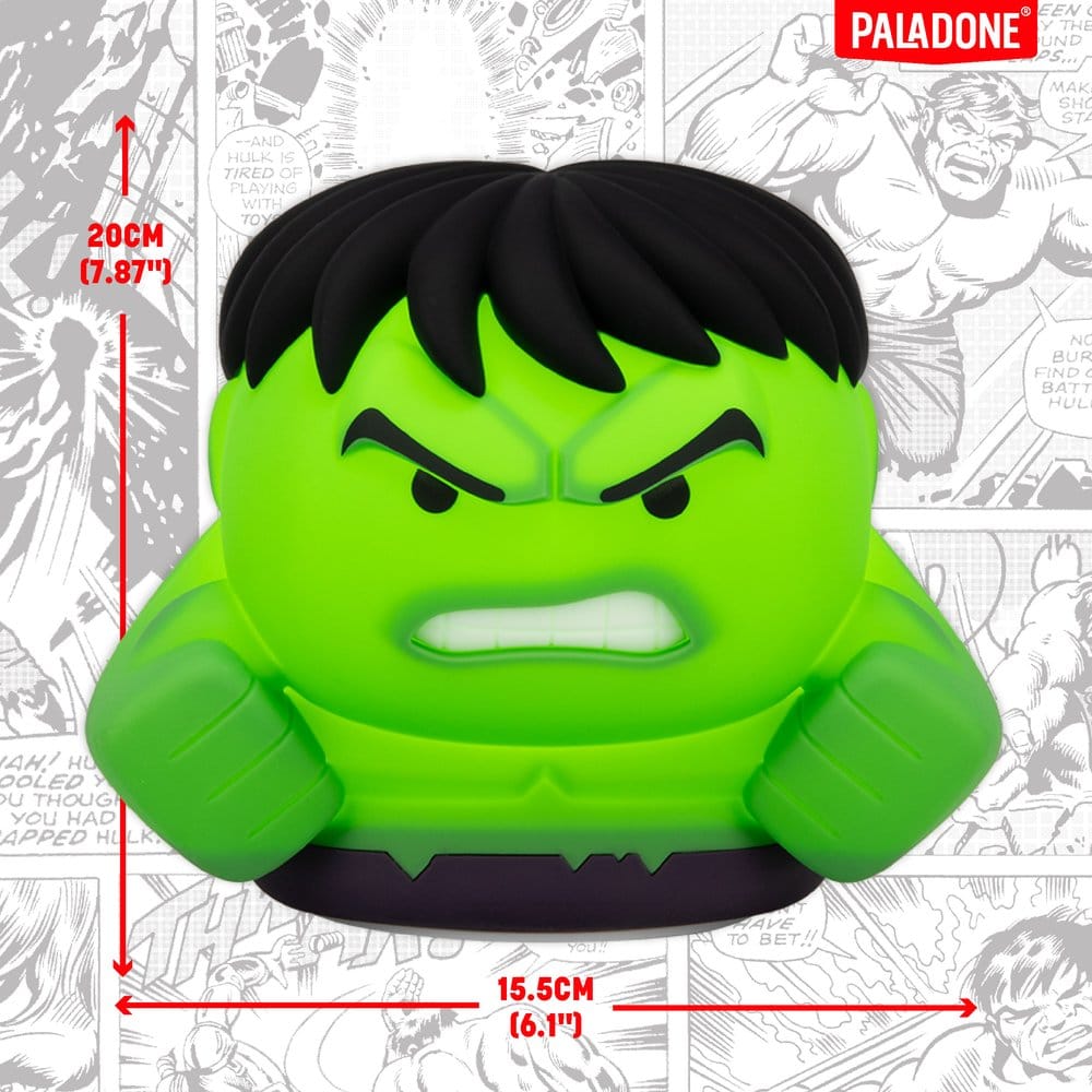 Marvel Universe SquishyGlo Silikon-Leuchte Hulk Rechargeable 15 cm - Preorder - ETA: 25.08.2026