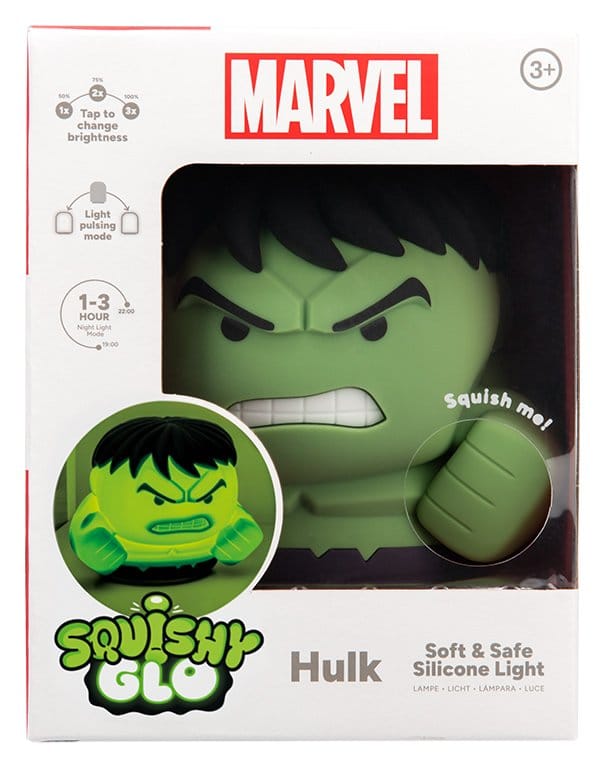 Marvel Universe SquishyGlo Silikon-Leuchte Hulk Rechargeable 15 cm - Preorder - ETA: 25.08.2026