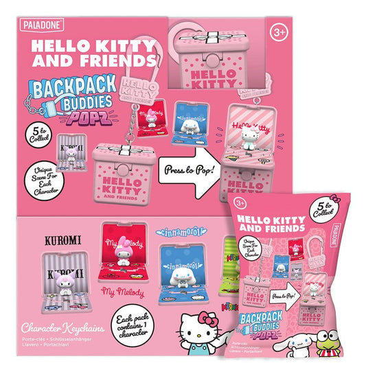 Sanrio Friends Popz Backpack Buddies Blind Box Sortiment Hello Kitty (24) - Preorder - ETA: 09.12.2026