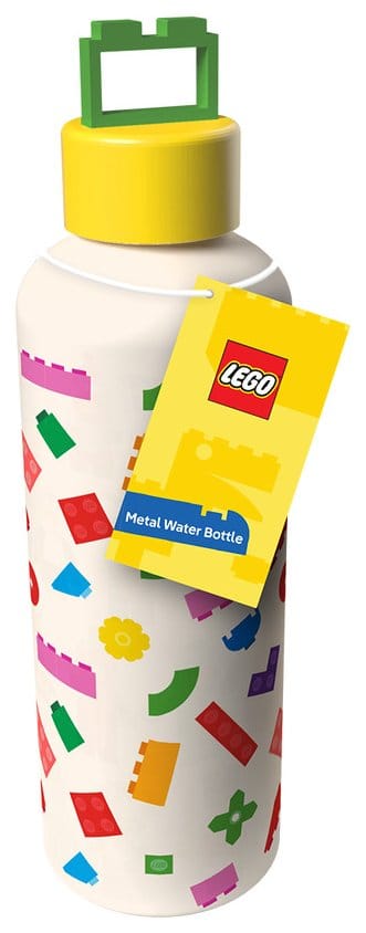 Lego Metall Trinkflasche mit geformtem Deckel - Preorder - ETA: 08.01.2027