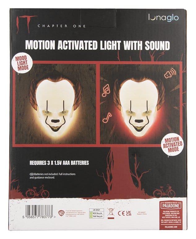 Es Leuchte Pennywise Mask Motion Sensor 25 cm - Preorder - ETA: 25.08.2026