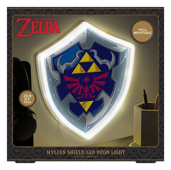 The Legend of Zelda Wandleuchte Hylian Shield 27 x 23 cm - Preorder - ETA: 25.12.2026