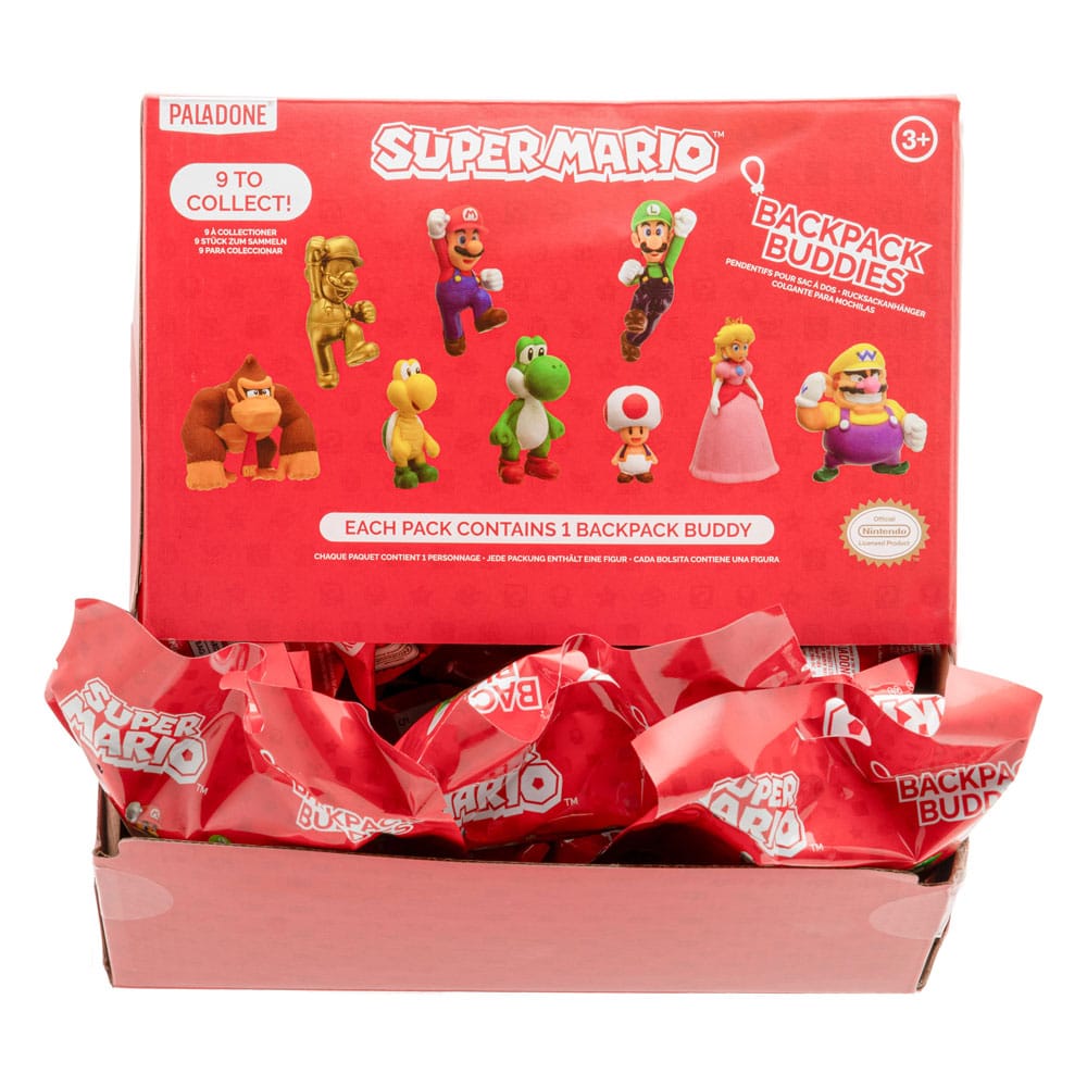Super Mario Taschenanhänger Backpack Buddies Mystery Bags Display (24)      - Preorder - ETA: 24.10.2025