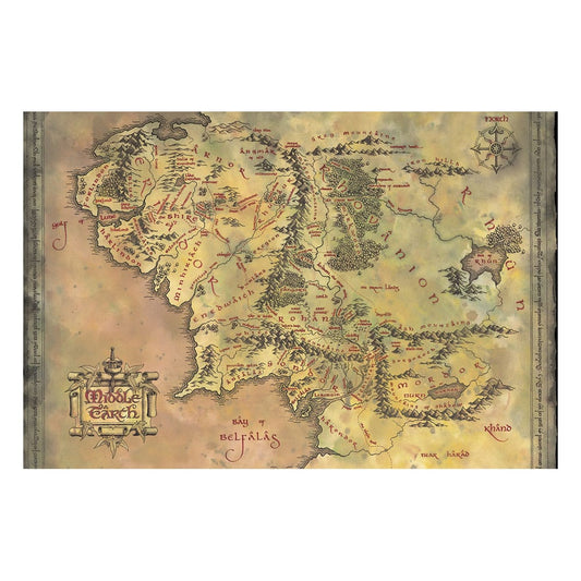 Herr der Ringe Poster Set Middle Earth 61 x 91 cm (4) - Preorder - ETA: 12.09.2025