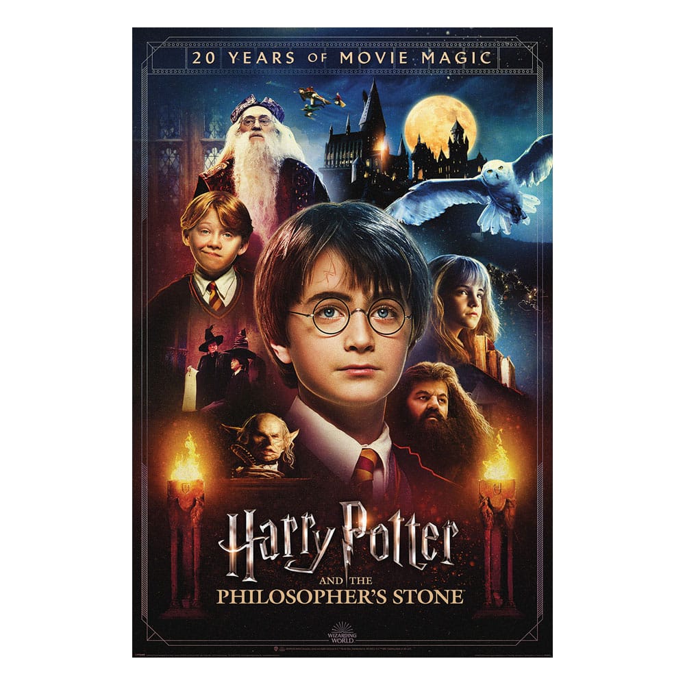 Harry Potter Poster Set 20 Years of Movie Magic 61 x 91 cm (4) - Preorder - ETA: 12.09.2025