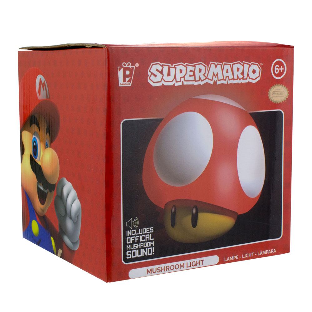 Super Mario Lampe mit Soundfunktion Power-Up Pilz 12 cm - Preorder - ETA: 25.01.2027