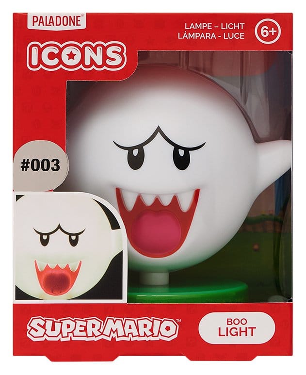 Super Mario Icon Leuchte Boo 11 cm - Preorder - ETA: 25.01.2027