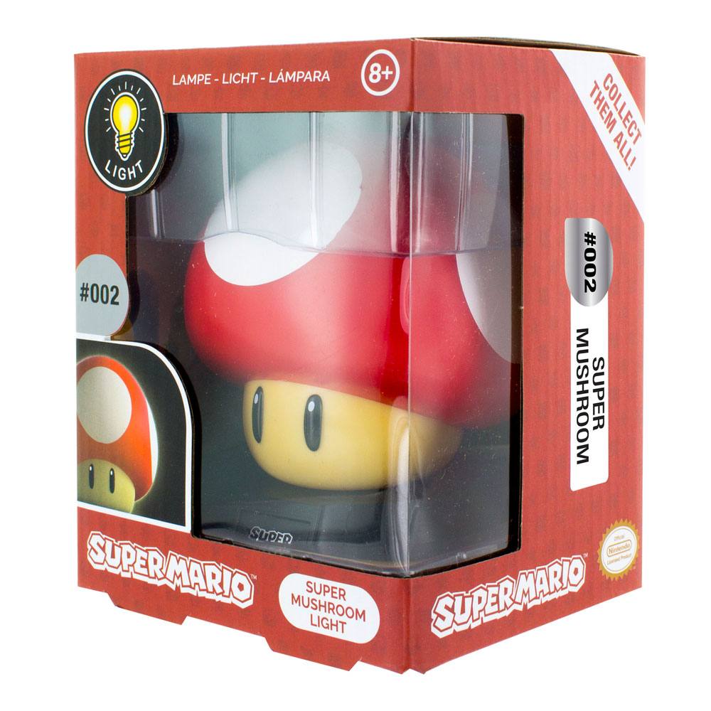 Super Mario 3D Lampe Power-Up Pilz 10 cm - Versand: 5-7 Tage nach Bestellung