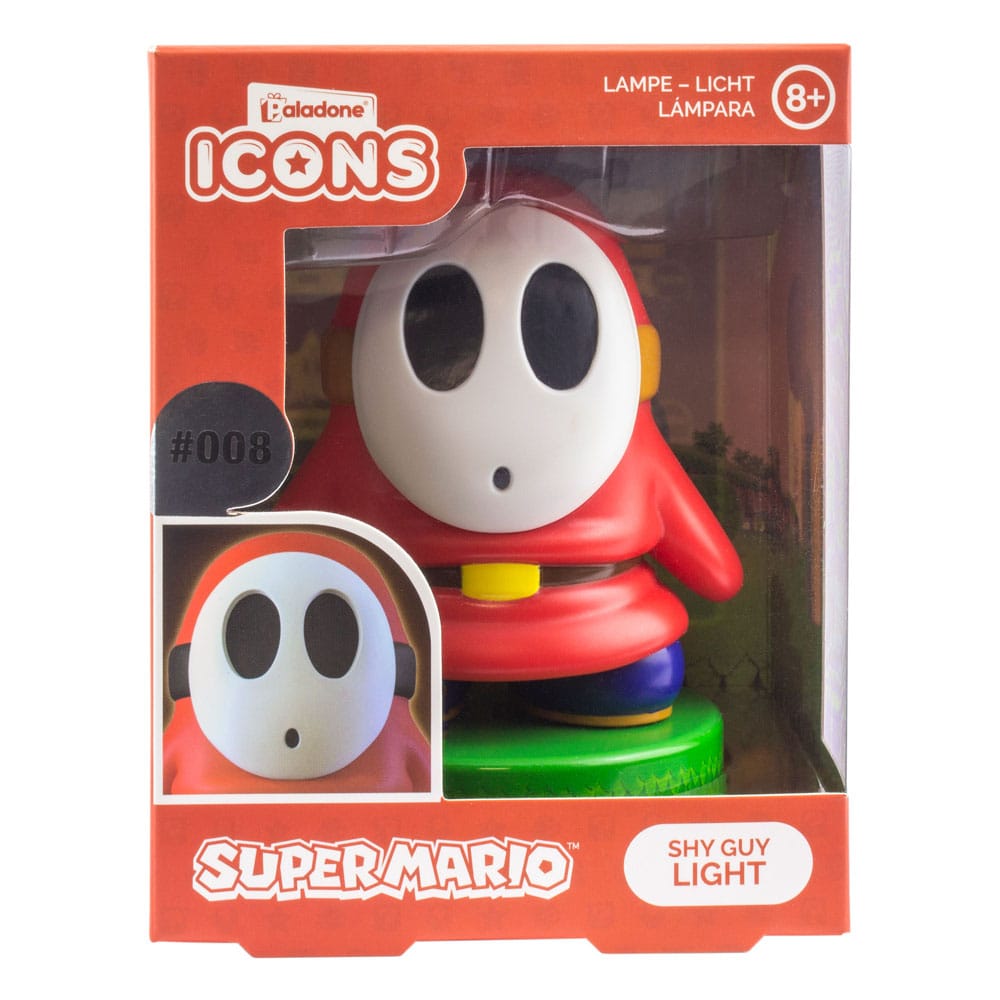 Super Mario Icons Leuchte Shy Guy 11 cm       - Versand: 5-7 Tage nach Bestellung