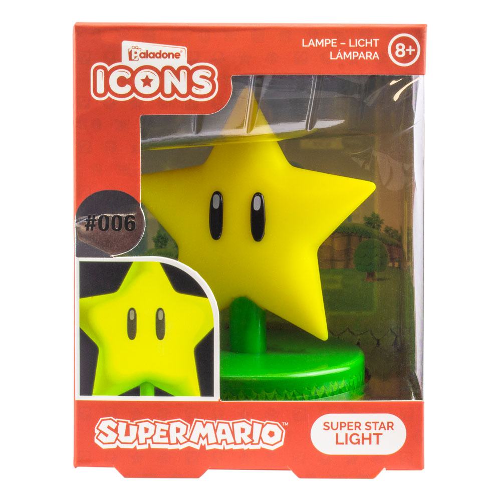Super Mario Icon Lampe Super Star (V2) - Versand: 5-7 Tage nach Bestellung