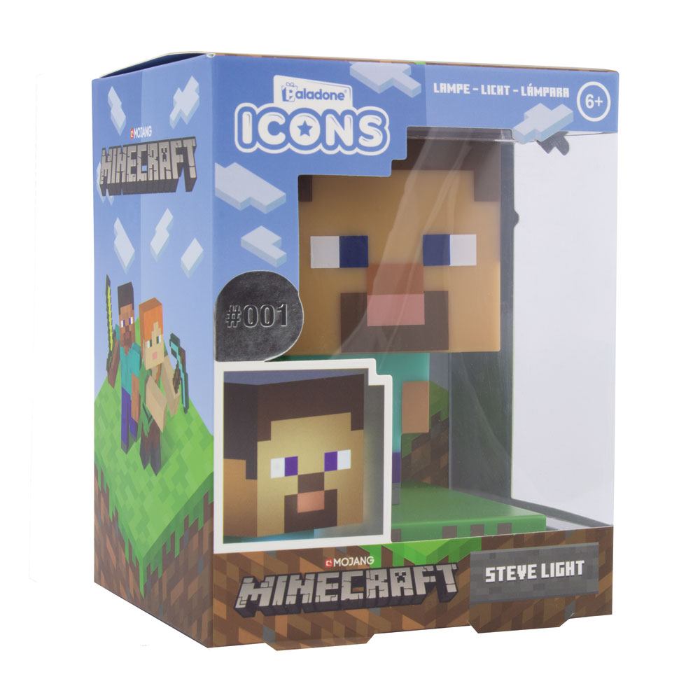 Minecraft 3D Icon Lampe Steve - Versand: 5-7 Tage nach Bestellung