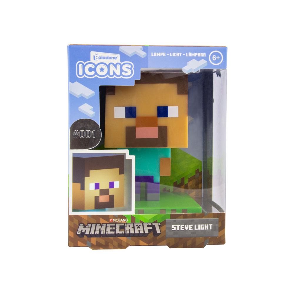 Minecraft 3D Icon Lampe Steve - Versand: 5-7 Tage nach Bestellung