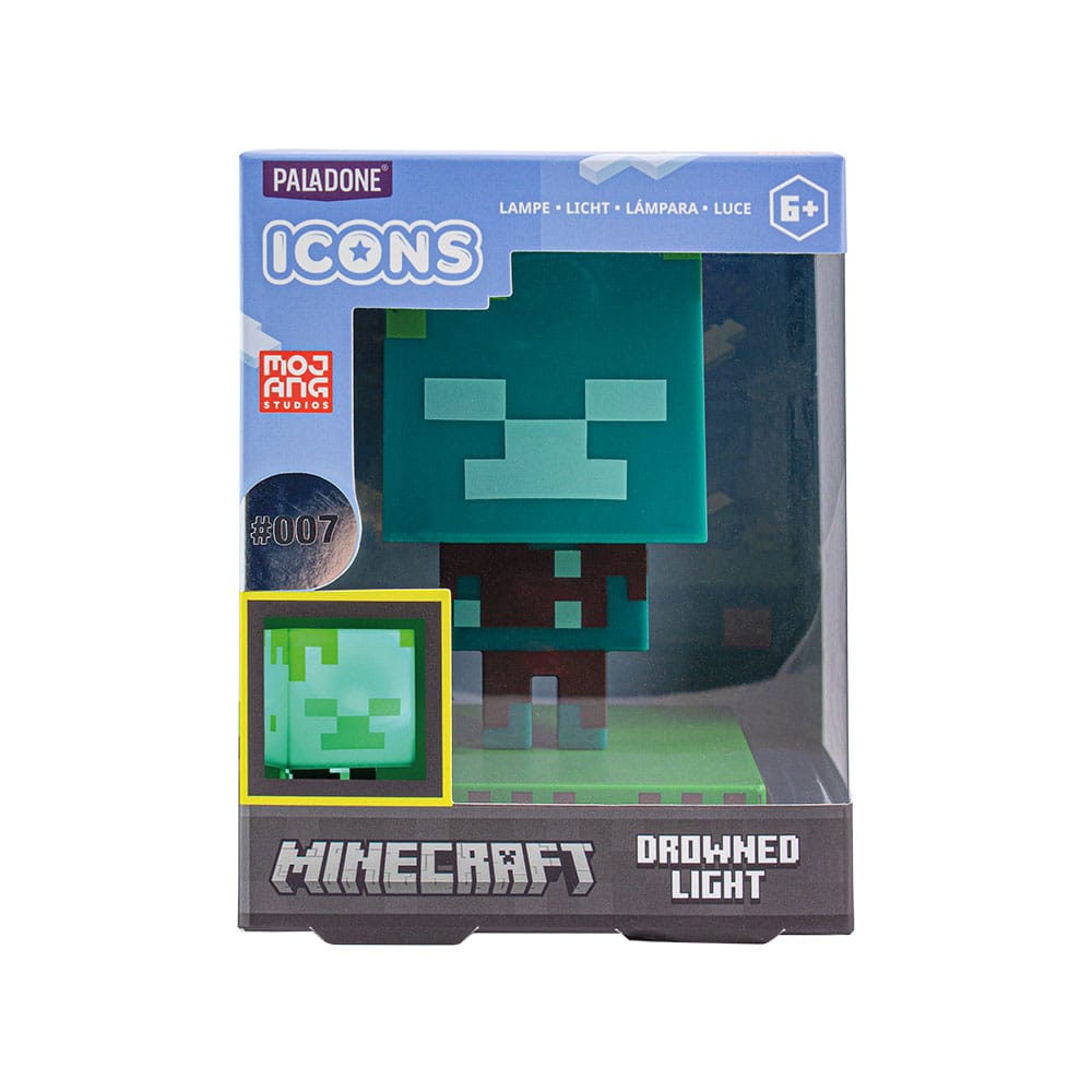 Minecraft Icon Lampe Drowned Zombie  - Versand: 5-7 Tage nach Bestellung